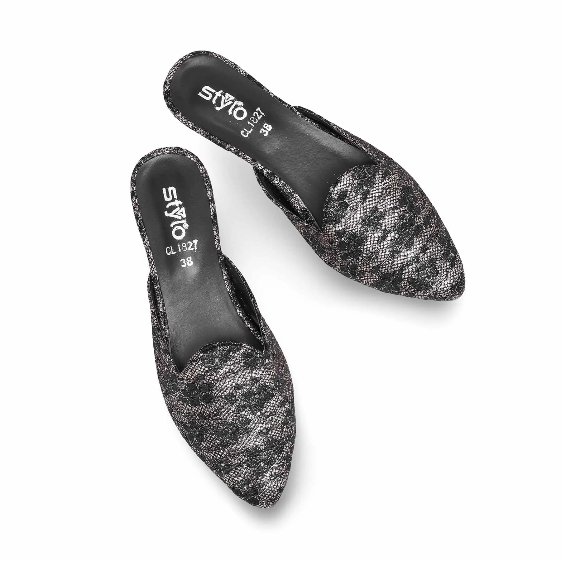 Black Casual Mule CL1827