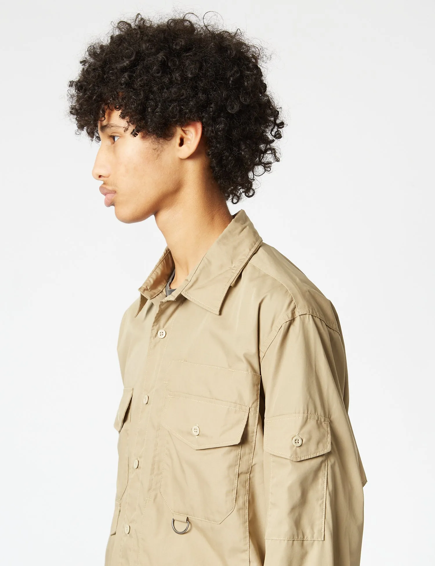 Engineered Garments Trail Shirt (Poplin) - Khaki