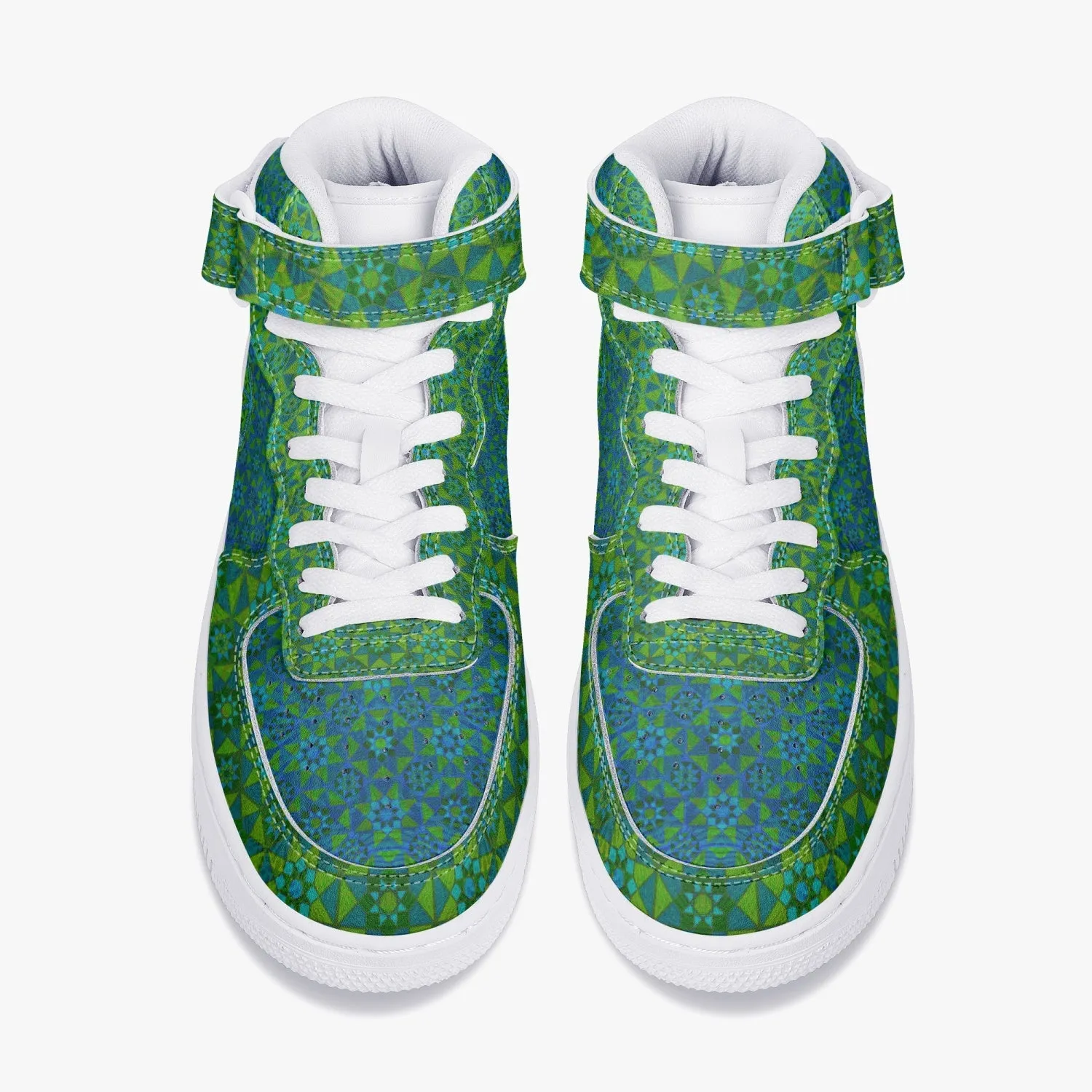 Tesseract Verde High-Top Sneakers